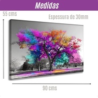 Tela Quadro Decorativo Grande Árvore da Vida com Borda Infinita em MDF 30mm - Decoração Moderna para Sala, Quarto e Hall - imagem 4