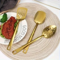 Conjunto de Utensílios de Cozinha Banhados a Ouro - 11 Peças Premium em Aço Inoxidável - imagem 2