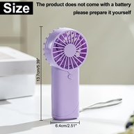 Mini Ventilador Portátil de Viagem com Cordão - Leve, Silencioso e Ideal para Uso Interno e Externo - imagem 3