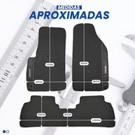 Kit Tapetes Internos e Porta Malas Premium Emborrachado Onix Plus 2020-2025 Impermeável - imagem 3