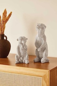 Escultura de Suricato em Cimento - Decoração Rústica e Elegante para Ambientes Internos e Externos - imagem 3