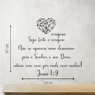 Frase Decorativa Isaias 1:9 - Placa MDF com Letras Pretas para Sala e Quarto - imagem 2
