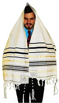 Talit Messiânico Preto 55x180cm - Original de Israel - Conecte-se à Tradição com Estilo - imagem 2