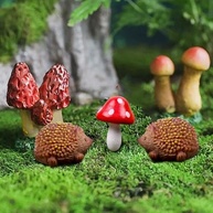 Conjunto de 3 Peças de Enfeites de Jardim em Miniatura - Fadas, Ouriço e Cogumelo para Vasos e Decoração DIY - imagem 4