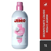 JIMO Antibac Líquido Desinfetante 99,9% Contra Bactérias, Vírus e Fungos - Rosa e Jasmim 1L - imagem 3