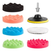 JEX Kit Polimento Automotivo Profissional com Boinas de Espumas Onduladas e Boina de Lã - 7 Peças (BEP-005 5 Polegadas) - imagem 2