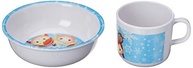 Jogo de Talheres Frozen Disney Azul - Kit Refeição Infantil em Melamina com Design Tsum Tsum - imagem 5