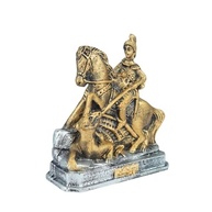 Imagem de São Jorge Ogum em Resina Premium 10 cm - Estátua Detalhada para Altares e Decoração Espiritual - imagem 3