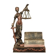 Deusa da Justiça Thêmis - Porta Cartão Decorativo em Resina para Escritório - imagem 1