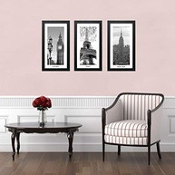 Quadro com Vidro Eiffel Kapos Preto 30x55cm - Decoração Moderna com Estilo Francês - imagem 3