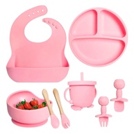 Kit Introdução Alimentar Bebê 8 Peças - Silicone Seguro, Ergonômico e Antitóxico - imagem 1