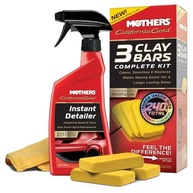 Kit Detalhamento Automotivo Mothers California Gold: Barra de Argila e Microfibra para Brilho Intenso - imagem 2