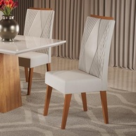 Kit com 6 Cadeiras em Madeira Maciça Vegas Marfim - Design Clássico e Conforto Duradouro para Ambientes Externos - imagem 3