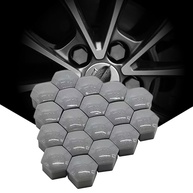 Kit 20 Protetores de Porca de Roda 19mm: Proteção e Estilo Cinza - imagem 1
