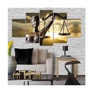 Kit Quadros Decorativos Deusa da Justiça - Mosaico para Advocacia e Escritório - imagem 3