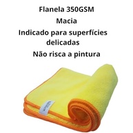 Kit com 3 Flanelas de Microfibra 60x40 Autoamerica - Limpeza Automotiva Premium - imagem 3