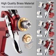 Kit Pistola HVLP Profissional com Bicos 1,4/1,7/2,0 mm – Ideal para Pintura Automotiva e Acabamentos Premium - imagem 5