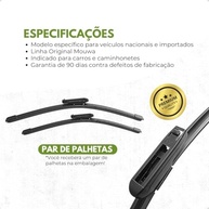 Kit Palhetas Híbridas Mouwa MH2618 + Traseira para Outback (2009-2024) - Visão Clara e Segura - imagem 4