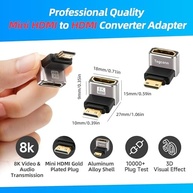 Mini Adaptador HDMI 90 Graus (2 Unidades) - Conexão L Perfeita para 8K e 4K - imagem 4
