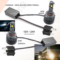 Lâmpada LED H4 180W 20000LM Super Branca 6000K para Caminhão - Iluminação Potente e Segura - imagem 5
