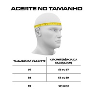 Capacete Fechado Pro Tork Stealth Concept: Segurança e Estilo em Branco e Laranja (Tam. 58) - imagem 5