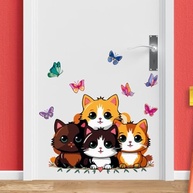 Adesivo Gatos Infantil Lavável - Decoração Segura e Divertida para Quartos de Bebês e Crianças - imagem 4