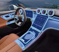 Protetor de Tela LCD TPU Anti-Risco para Mercedes-Benz GLC W254 2023-2025: Proteção Premium para seu GPS - imagem 2