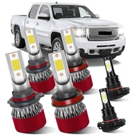 Kit Lâmpadas LED Premium para GMC Sierra 1500/2500HD/3500HD (2007-2013) - Farol Alto/Baixo e Neblina - imagem 2
