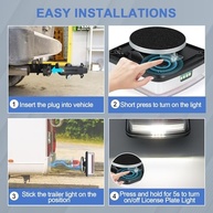 Kit Luzes de Reboque Magnéticas LED Recarregáveis 2 Peças - Sem Fio e à Prova d'Água - imagem 3