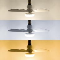 Ventilador de Teto com Lâmpada LED 6 Pás Bivolt E27 VT02 - Iluminação e Refrescância em Um Único Produto - imagem 3