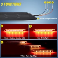 Luz Traseira de Para-choque Nilight LED para Toyota Camry 2006-2014: Freio, Seta e Luz de Corrida - imagem 4