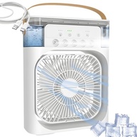 Mini Ventilador Portátil com Umidificador e LED RGB | 3 Velocidades, Bivolt, USB, 500ml - imagem 2