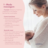 Bomba de Tirar Leite Elétrica AMOREJA Rosa - 4 Modos Silenciosa e Portátil - imagem 4