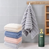 Toalhas de Mão de Veludo Coral Macio - Ultra Absorvente e Leve para Banheiro e Uso Diário - imagem 2
