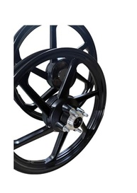 Roda de Liga Leve 6 Palitos Honda CG 125 Fan 2009-2012 (Freio a Lona) - Par Completo - imagem 2