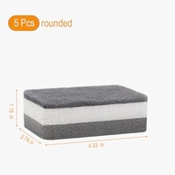 5 Esponjas Multifuncionais 11x7x2,8cm - Limpeza Sem Arranhões para Cozinha, Banheiro e Carro - imagem 2