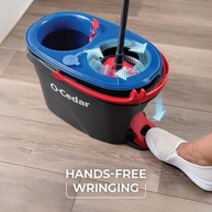 O-Cedar EasyWring RinseClean - Esfregão Giratório com Sistema de Limpeza por Microfibra e 3 Refis Extras - imagem 3