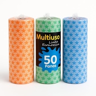 Kit 3 Pacotes Pano Multiuso Lava Enxuga e Dá Brilho - 150 Unidades para Limpeza Prática e Sustentável - imagem 1