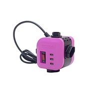 Filtro de Linha Torre Lilás com 4 Tomadas e USB: Organize e Proteja seus Dispositivos! - imagem 2