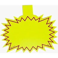 Cartaz para Marcação Splash Liso com Aba 12x15cm - Pacote com 25 Unidades - imagem 2