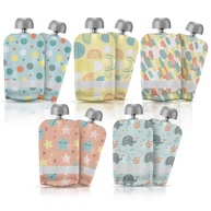 Little Whispers Bolsas Reutilizáveis para Alimentação Infantil - 10 Unidades com Bico Ergonômico - imagem 1