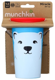 Copo Munchkin 360º Wild Urso Polar Colorido - Antivazamento e Livre de BPA - imagem 1