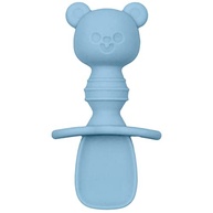 Kit Talheres de Silicone para Bebês Ursinho Azul - Seguro, Ergonômico e Livre de BPA - imagem 5