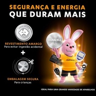 Duracell CR2032 - Pilhas Moeda de Lítio 5 Unidades | Longa Duração e Segurança para Eletrônicos - imagem 4