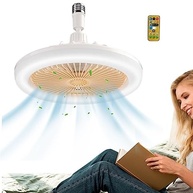 Luz de Teto Moderna 30 W Com Controle Remoto - Lâmpada Ventilador LED 2 em 1, Três Engrenagens, Regulável Com Aromaterapia para Sala de Estar e Quarto - imagem 2