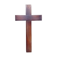 Cruz de Madeira para Parede - Estilo Ecumênico, Sem Imagem - 15,5cm - imagem 5