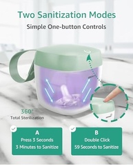 Mini Esterilizador UV Portátil para Chupetas e Mamadeiras | 99,99% Esterilizado em 59 Segundos - imagem 5