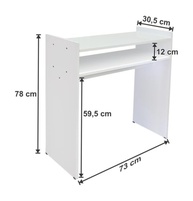 Mesa de Manicure com Reforço Branca - Design Moderno e Acabamento em Alto Brilho - imagem 4