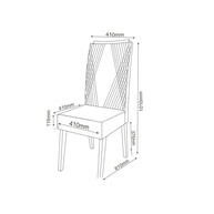 Kit com 6 Cadeiras em Madeira Maciça Vegas Marfim - Design Clássico e Conforto Duradouro para Ambientes Externos - imagem 4