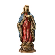 Estátua do Imaculado Coração de Maria - Resina Pintada à Mão com Detalhes Dourados | 24cm | Ideal para Decoração Religiosa - imagem 1